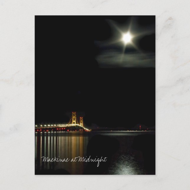 Mackinac à minuit Carte postale (Devant)