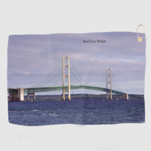 Mackinac Bridge Mackinaw City serviette de golf
