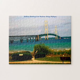 Mackinac Bridge Michigan. Jigsaw Puzzle
