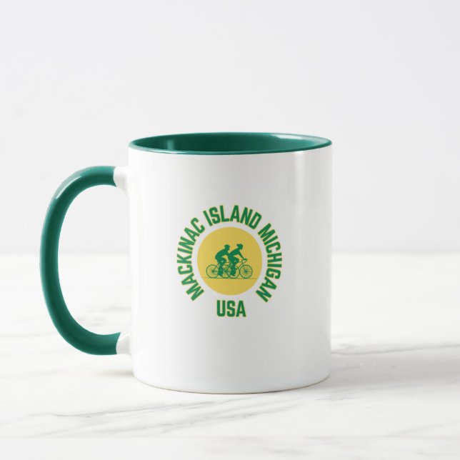 Mackinac Island Michigan Ville natale Café Mug (Gauche)