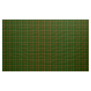 MacKinnon Tartan Green, et tissu Brown Plaid