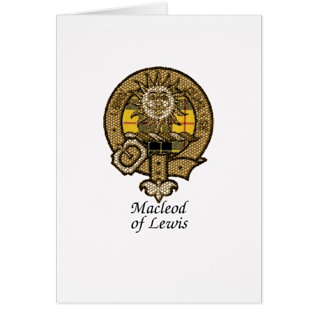 Macleod de crête de clan de Lewis (Devant)
