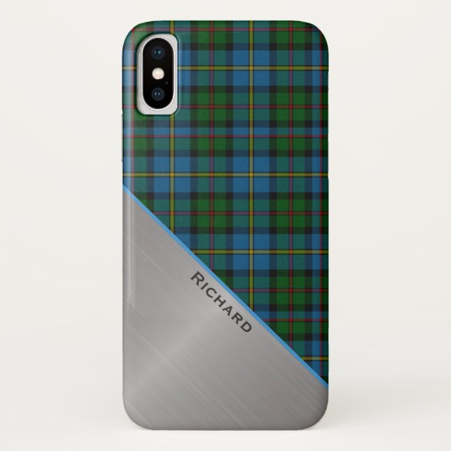 MacLeod Tartan Plaid iPhone X Coque (Dos)