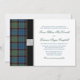 MacNicol Chasse Tartan Faire-part de mariage