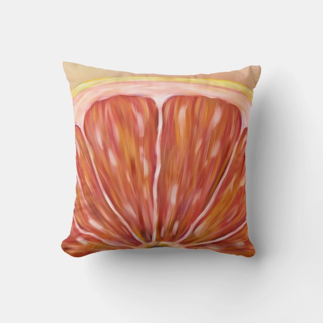 Macro coussin de tranche de pamplemousse de "Pulp (Recto)