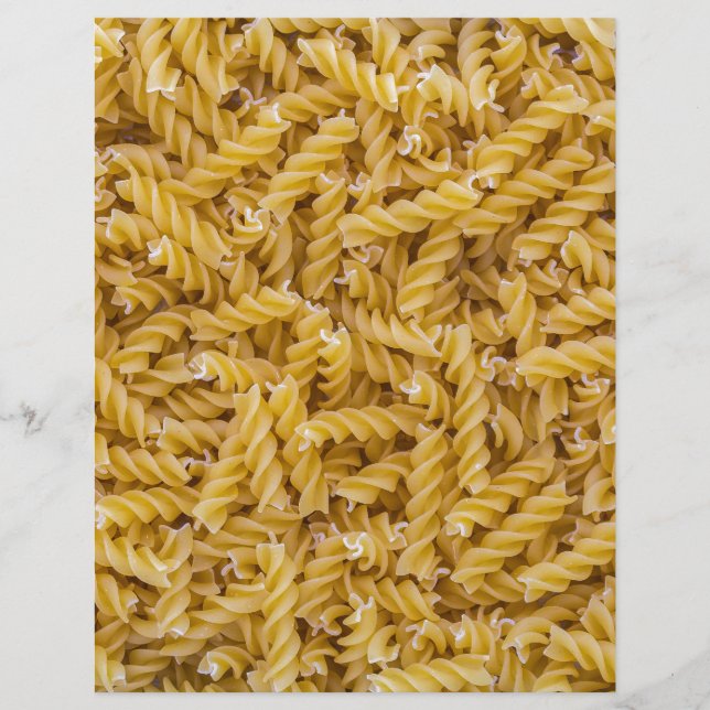 Macro pasta Fusilli en tant que structure arrière  (Devant)