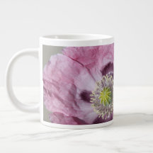 macro photo fleur de passion violet - tasse
