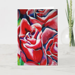 Macro rose rose Carte Saint Valentin