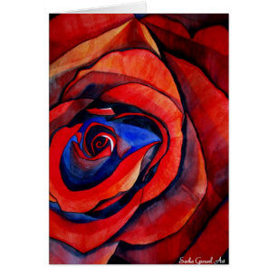 Macro rouge rose abstraite peinture d'art