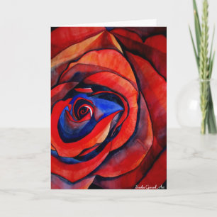 Macro rouge rose carte Saint Valentin