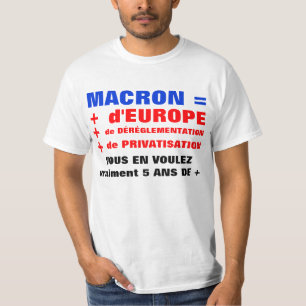 MACRON = Dérégulation = T-shirt Mondialisation
