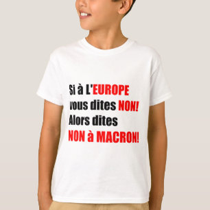 MACRON = T-shirt Mondialisation blanc Enfant