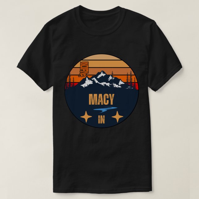 Macy, Indiana T-Shirt (Design devant)