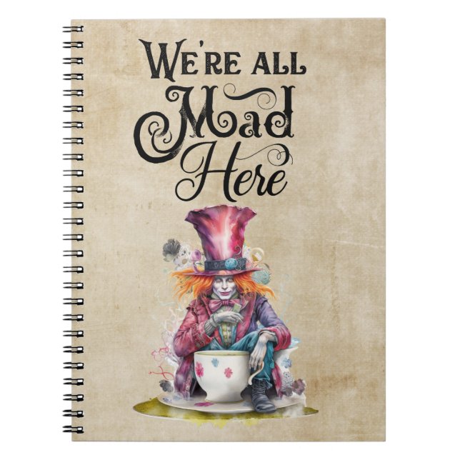 Mad Hatter Carnet Nous sommes tous morts ici (Devant)
