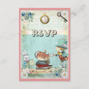 Mad Hatter & Cat RSVP Apportez un Baby shower de l