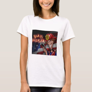 MAD Poker pompier Pazzo T-shirt femme