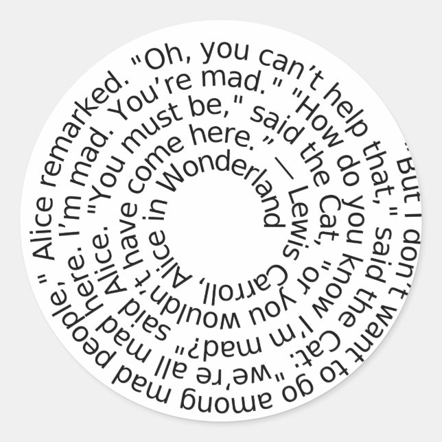 Mad quote stickers (Devant)