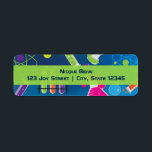 Mad Science Anniversaire Étiquettes de l'invitatio<br><div class="desc">Mad Science Anniversaire Étiquettes d'invitation de fête. Correspondance d'objets dans mon magasin. Customisez avec tout texte.</div>