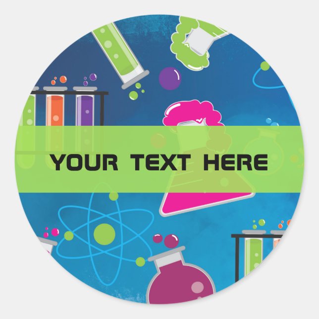 Mad Science Anniversaire Fun Fun Stickers Favorise (Devant)