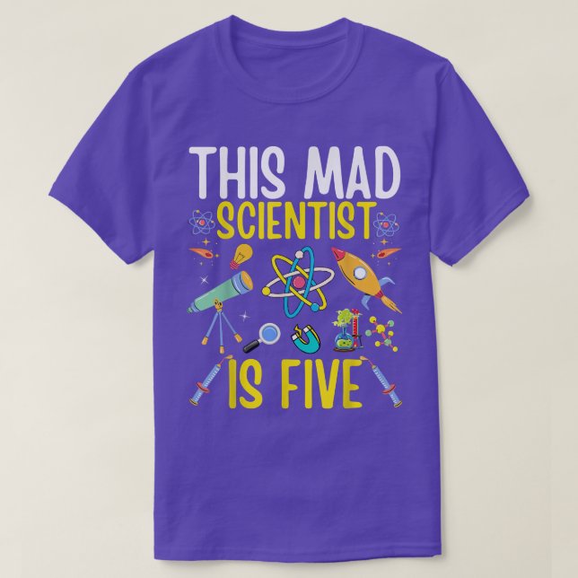 Mad Scientist Tshirt Kids Science Chimie Naissance (Design devant)