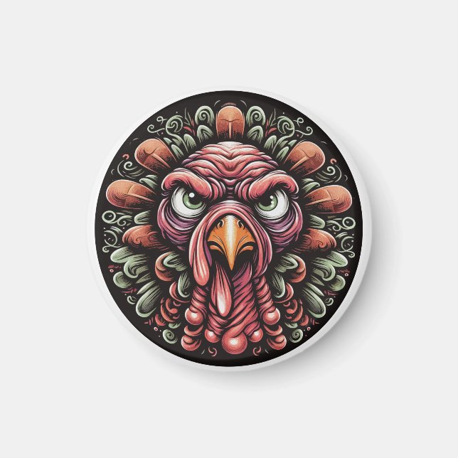 "Mad Turkey" Magnet (Devant)