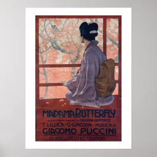 Madama Butterfly Poster vintage (1904)