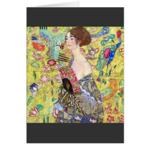 Madame avec la fan par Gustav Klimt