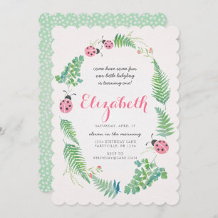 Madame Bug Birthday Invitation