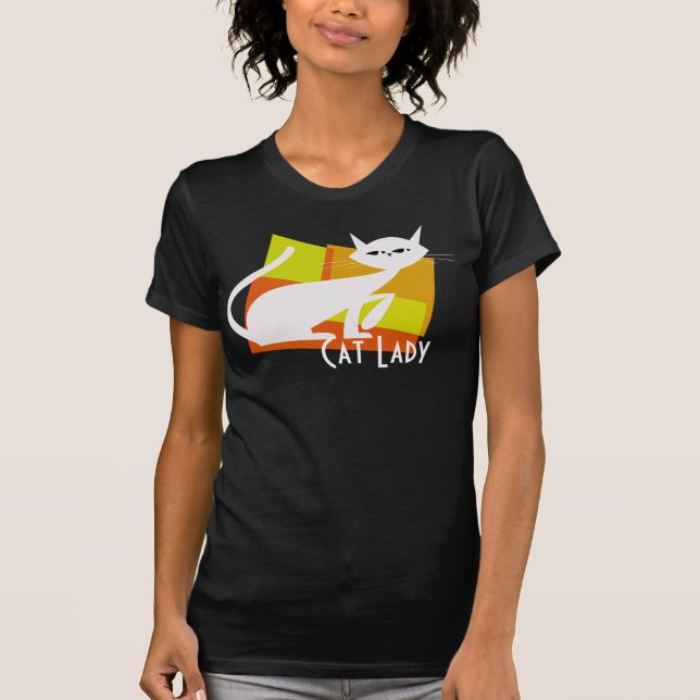 Madame Cat T-shirt de chat (Devant)