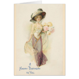 Madame dans le beige et le brun
