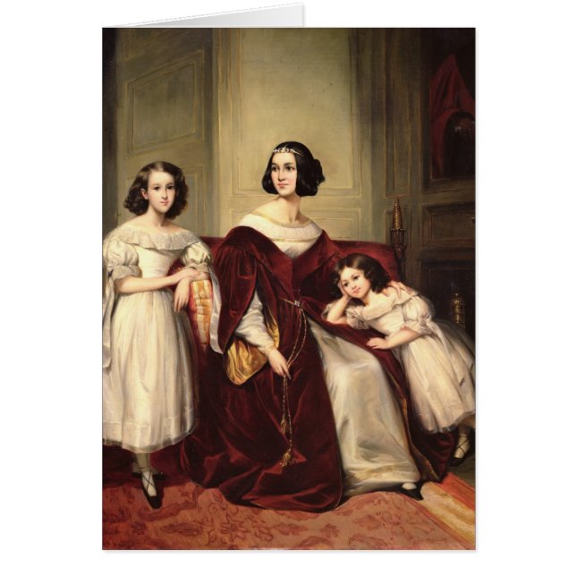 Madame de Nonjon et ses deux filles, 1839 (Devant)