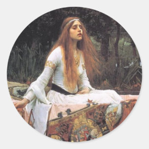 Madame des autocollants d'échalote