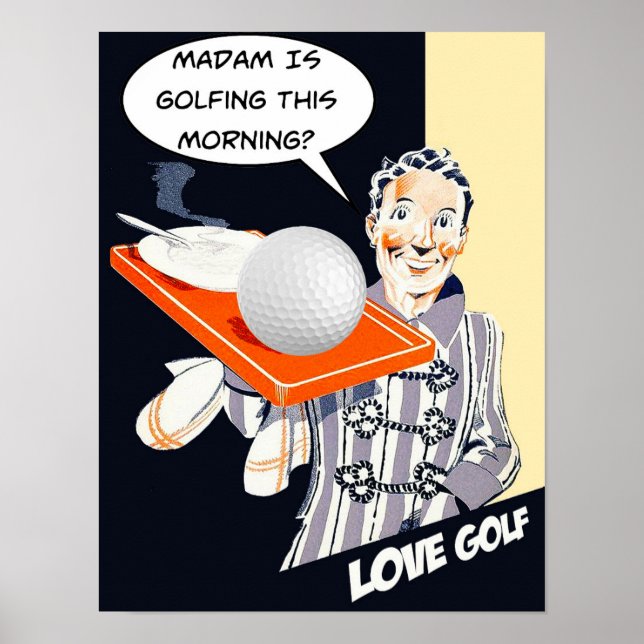 Madame est Poster Golfing (Devant)