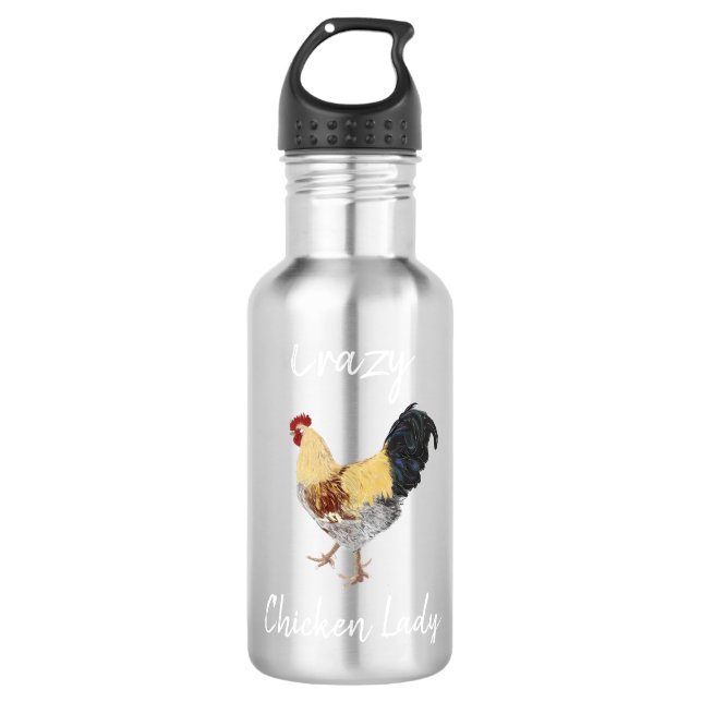 Madame folle bouteille d'eau de poulet (Devant)