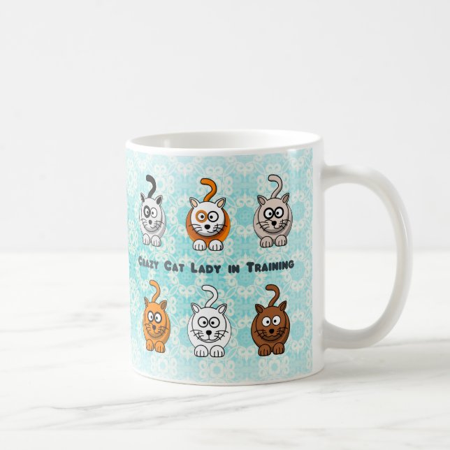 Madame folle In Training Mug de chat (Droite)