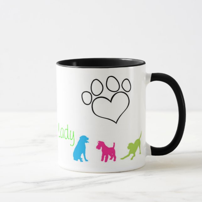 Madame folle Mug de chien (Droite)