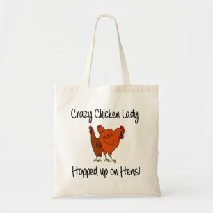 Madame folle sac fourre-tout de poulet