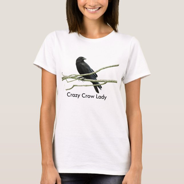 Madame folle T-shirt de corneille (Devant)
