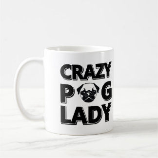 Madame folle Typography Graphics Mug de carlin