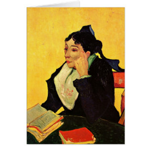 Madame Ginoux avec des livres par Vincent van Gogh