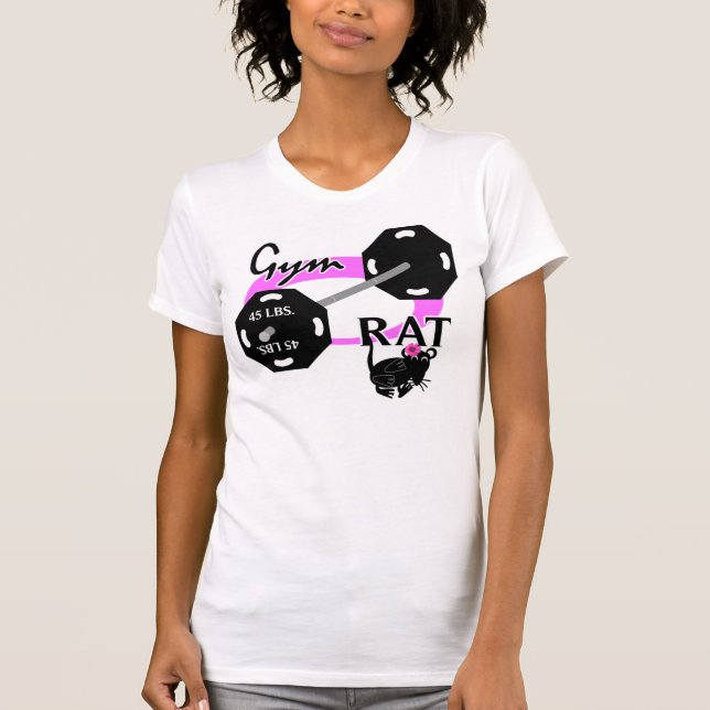 Madame Gym Rat Weightlifting T-Shirt (Devant)