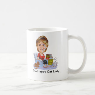 Madame heureuse Mug de chat