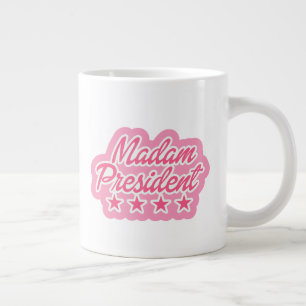 Madame la Présidente Mug - Intérieur rose et type 