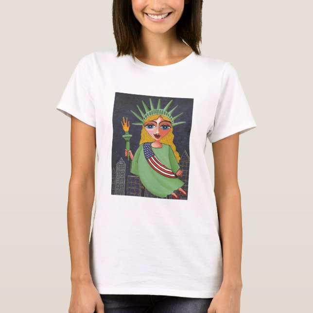 Madame Liberty - T-shirt de vol (Devant)