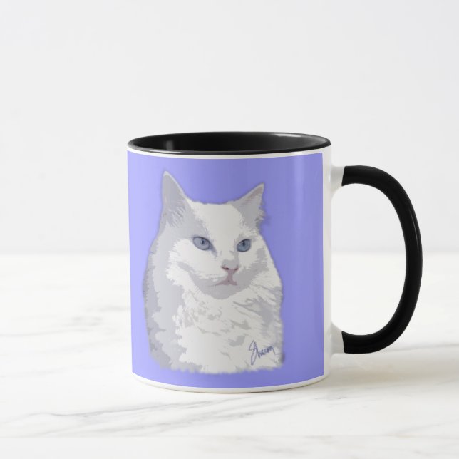 Madame princesse White Cat Mug (Droite)