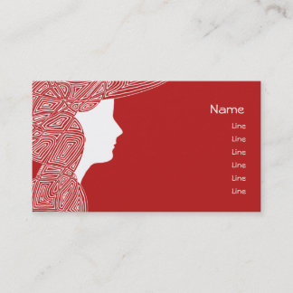 Madame rouge carte de visite