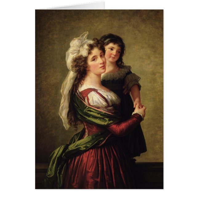 Madame Rousseau et sa fille, 1789 (Devant)