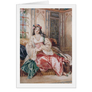 Madame Seated dans un tabouret Turki de port
