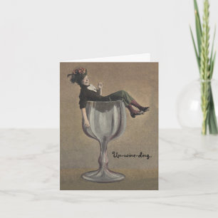 Madame vintage de carte de note de voyage