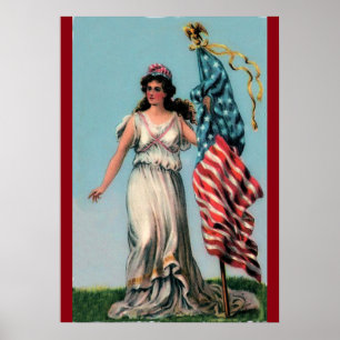 Madame vintage Liberty Poster